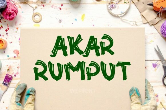 Akar Rumput: A Handwritten Display Font for Creative Projects