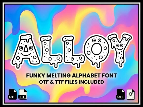 Alloy: A Psychedelic Display Typeface for Bold Editorial Design