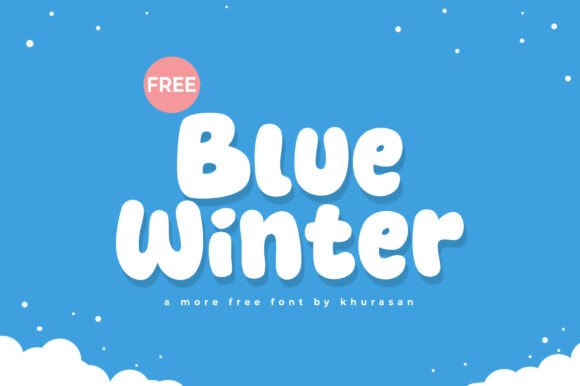 Blue Winter: The Bold Display Typeface for Seasonal Campaigns