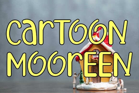 Cartoon Mooren: The Bold Display Font for Playful Campaigns