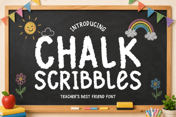 Chalk Scribbles: The Display Typeface for Campaign Visuals
