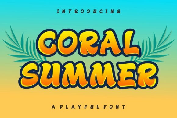 Coral Summer Font: A Bold Choice for Sunny Brand Identity