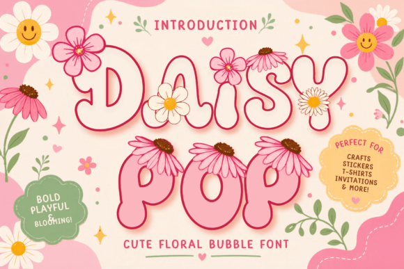 Daisy Pop: The Cheerful Display Font for Small Business Branding