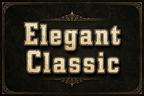 Elegant Classic: The Vintage Display Font for Bold Brand Identity