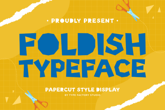 Foldish: The Papercut-Style Display Typeface for Creative Campaigns