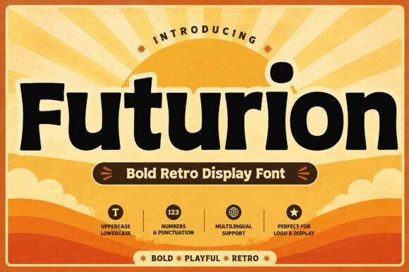 Futurion: A Bold Retro Display Font for Modern Editorial Design