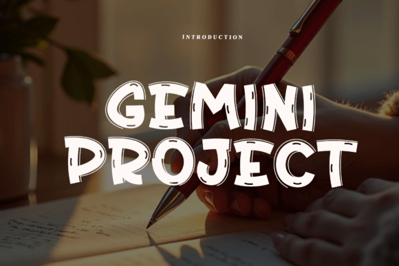 Gemini Project: A Sturdy Display Font for Modern Campaigns