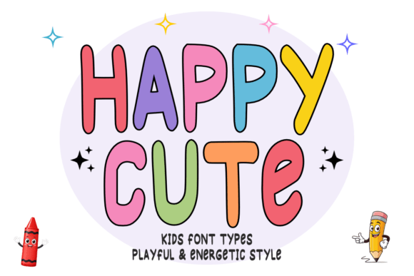 Happy Cute: A Playful Display Font for Modern Editorial Design