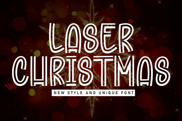 Laser Christmas: The Modern Display Typeface for Digital Holiday Campaigns