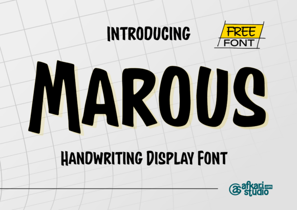 Marous Font: A Bold Handwritten Typeface for Creative Makers