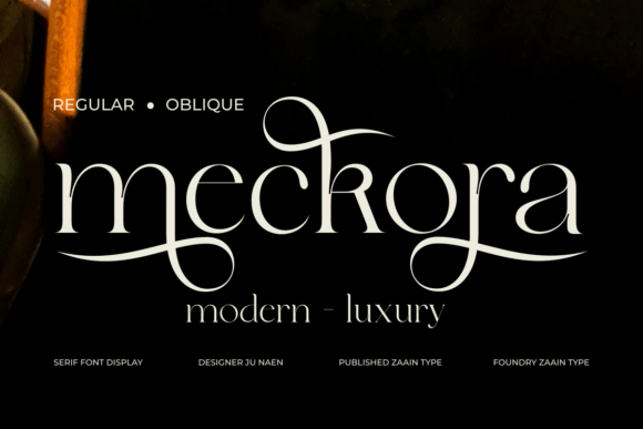 Meckora: A Refined Serif Typeface for Modern Editorial Design