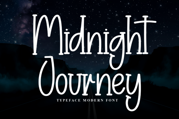 Midnight Journey: A Modern Display Typeface for Standout Branding
