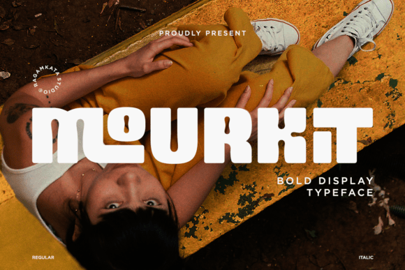 Mourkit: The Bold Display Typeface for Modern Editorial Design