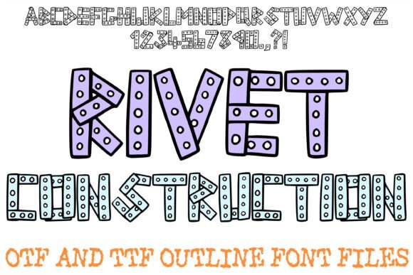 Rivet Construction: The Industrial Display Font for Bold Branding