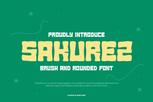 Sakurez: A Bold Display Font for Impactful Branding