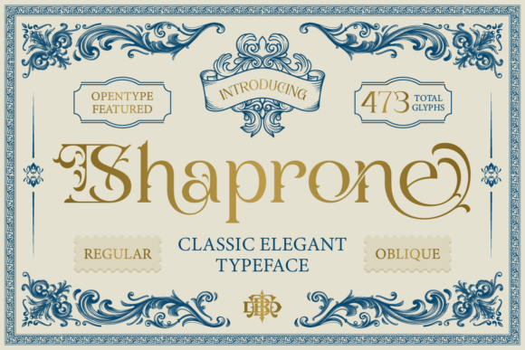 Shaprone: The Elegant Typeface for Luxury Branding