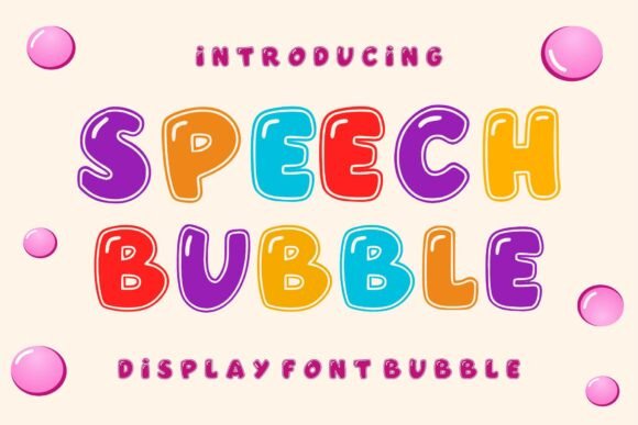 Speech Bubble Font for Playful Branding and Visual Impact