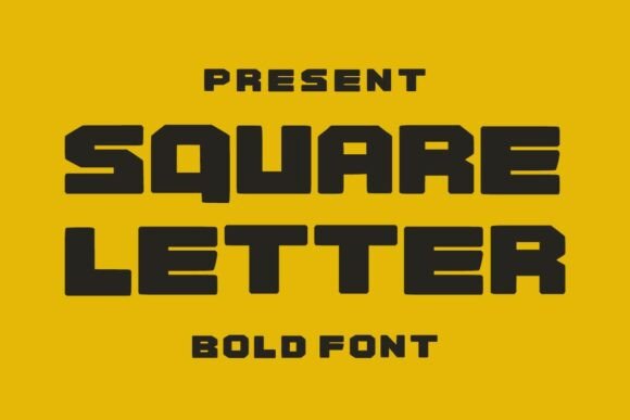 Square Letter: A Square Style Font for Modern Branding Projects