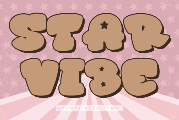 Star Vibe: The Retro Display Font for Bold Creative Brands