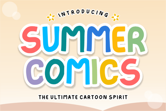 Summer Comics: A Bold Display Typeface for Editorial Design