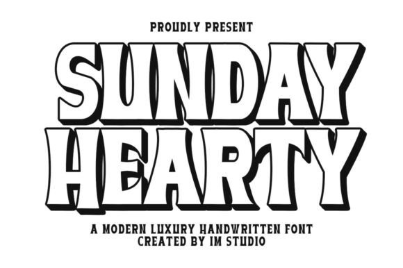 Sunday Hearty: The Retro Display Font for Bold Editorial Design