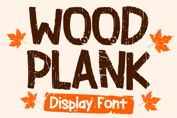 Wood Plank Font for Bold, Rustic Web Design
