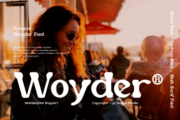 Woyder: A Golden-Hour Display Typeface for Editorial Design